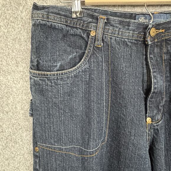 Vintage Y2K Wide Leg Carpenter Jeans Mens 36x30 Baggy Streetwear‎ 90s Distressed - Picture 5 of 15